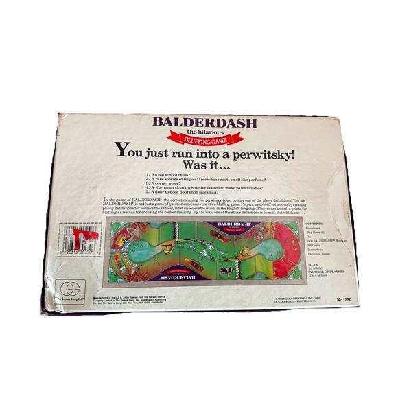 Balderdash Board Game Vintage‎ Original 1984 Hilarious Bluffing Game - Picture 2 of 8